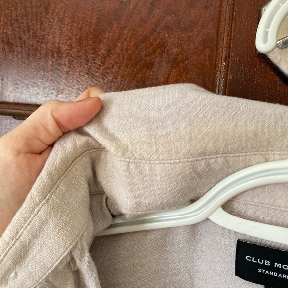 Cotton linen blend dress shirt - Picture 4 of 8